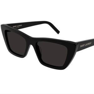 LIKE NEW! Saint Laurent Black Gloss Cat-Eye Sunglasses